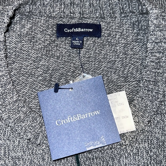 Croft & Barrow Men’s Crewneck Sweater AA20 - Picture 3 of 6